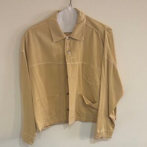 Women's Tan Shirt Jacket